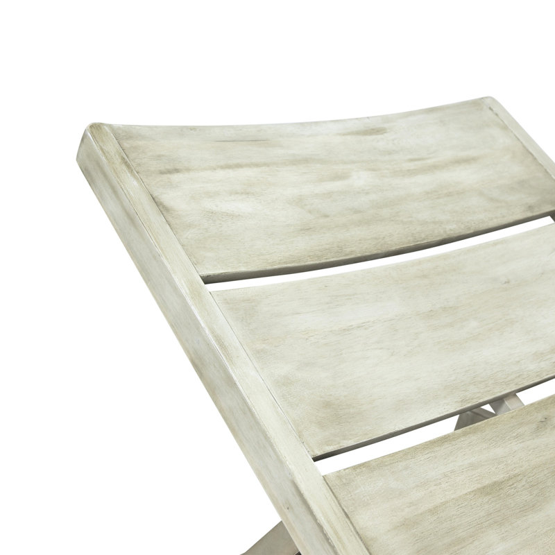 Chaise longue en bois gris avec décor réglable et en métal (2 2 gris, moulé de, Gris