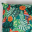 Indoor / Outdoor Floral Multi Square Throw Cushion With Filling