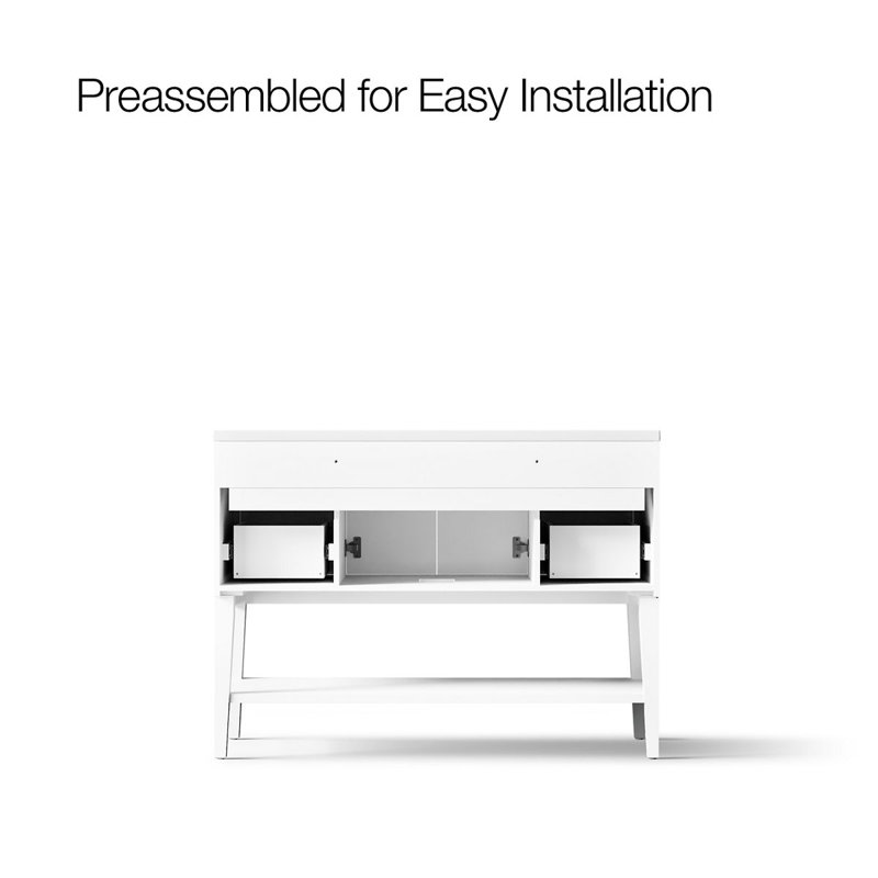 Winnow 48-In Bathroom Vanity Set, White