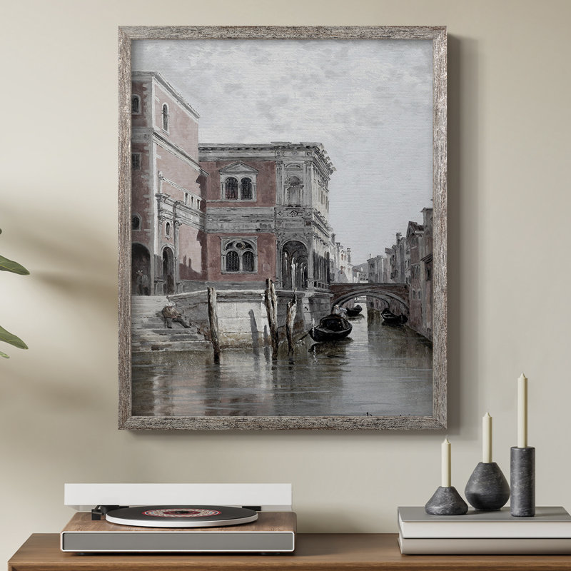 Vintage Landscape CLV Framed Print - Solid Wood