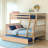 Brubaker Kids Twin Over Full Bunk Bed with Trundle-344430946