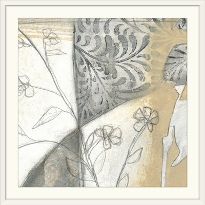 «Neutral Garden Abstract II» par Jennifer Goldberger, impression sur feuilles neutres