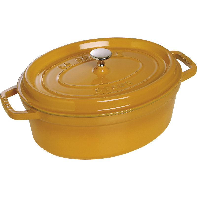 STAUB Oval Cast Iron Cocotte, 23cm, Black