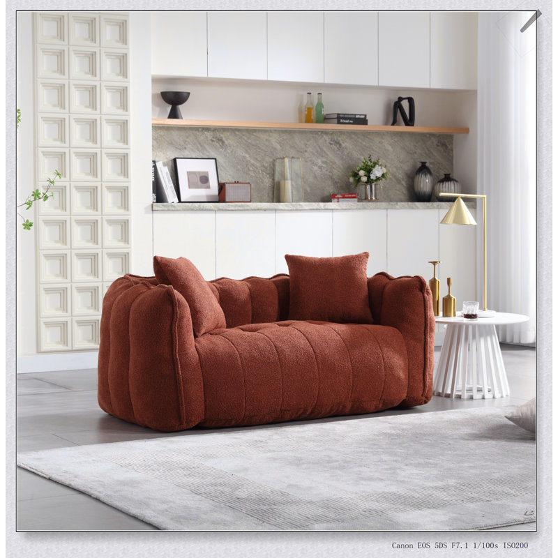 Fauteuil à billes doux avec noyau en mousse haute résilience pour deux, parfait pour les jeux, la lecture et la détente