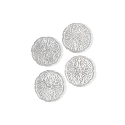 Sous-verres Solstice Ensemble de 4 (argent)