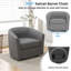 Fauteuil d'appoint pivotant avec repose-pieds Modern