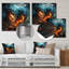 Fire Breathing Dragons Lair II - art mural en métal Dragons-1476578056