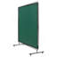 Welding Screen With Frame, 6' X 6' Welding Curtain Screen, Flame-Resistant Vinyl Welding Protection Screen On 4 Swivel Wheels (2 Lockable), Moveable & Professional For Workshop/Industrial, Green