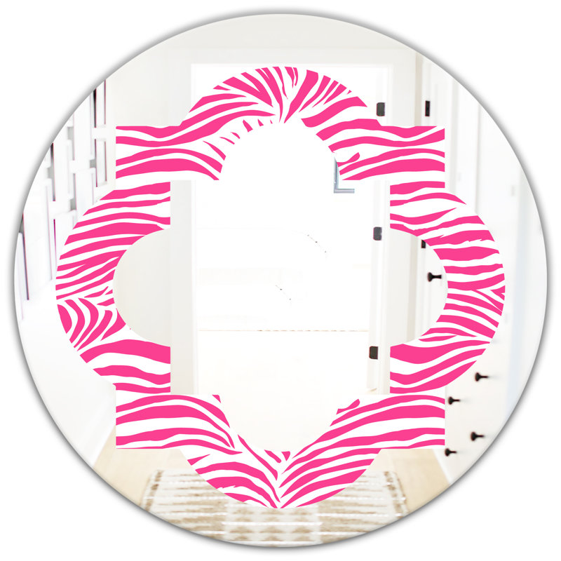 Miroir mural Glamour Zebra, H 23,6 po x l 23,6 po