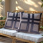 Housses de coussin brodées beige et brun - Ensemble de coussins géométriques en lin 20 x 20 pouces-649004750