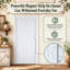 Porte pliante accordéon intérieure 60 po x 80 po en PVC blanc à double couche avec roulettes améliorées, quincaillerie complète et poignées, idéale pour les portes de placard et de salle de bain-131584090-131584093