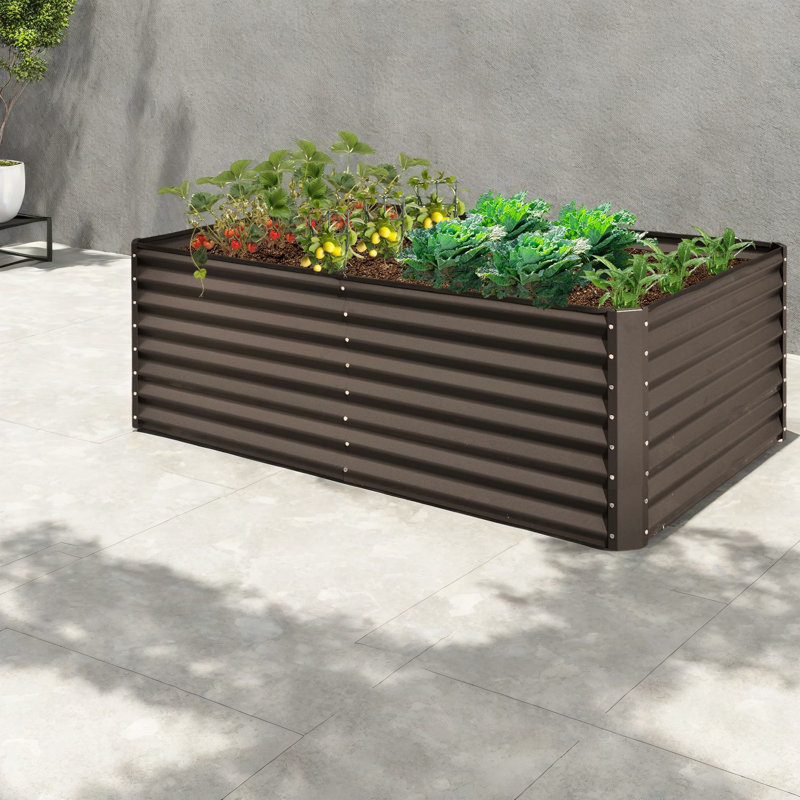 Grandes boîtes en métal durables pour jardinières en acier