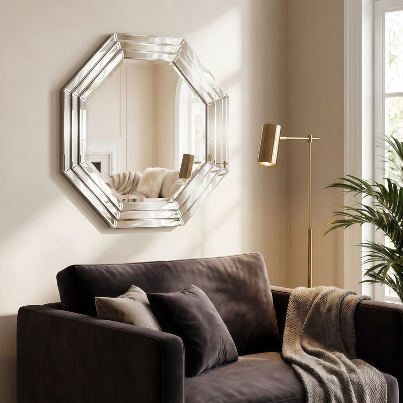 Nickole Solid Wood Flat Mirror