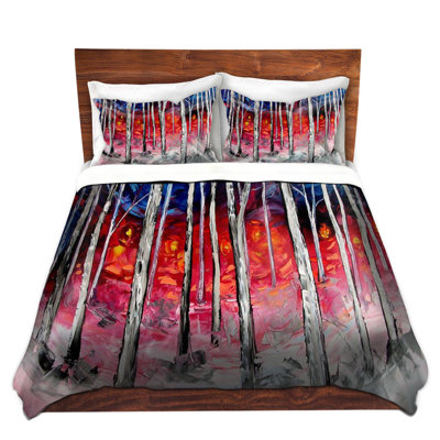 Ensemble de housse de couette silver bouleau