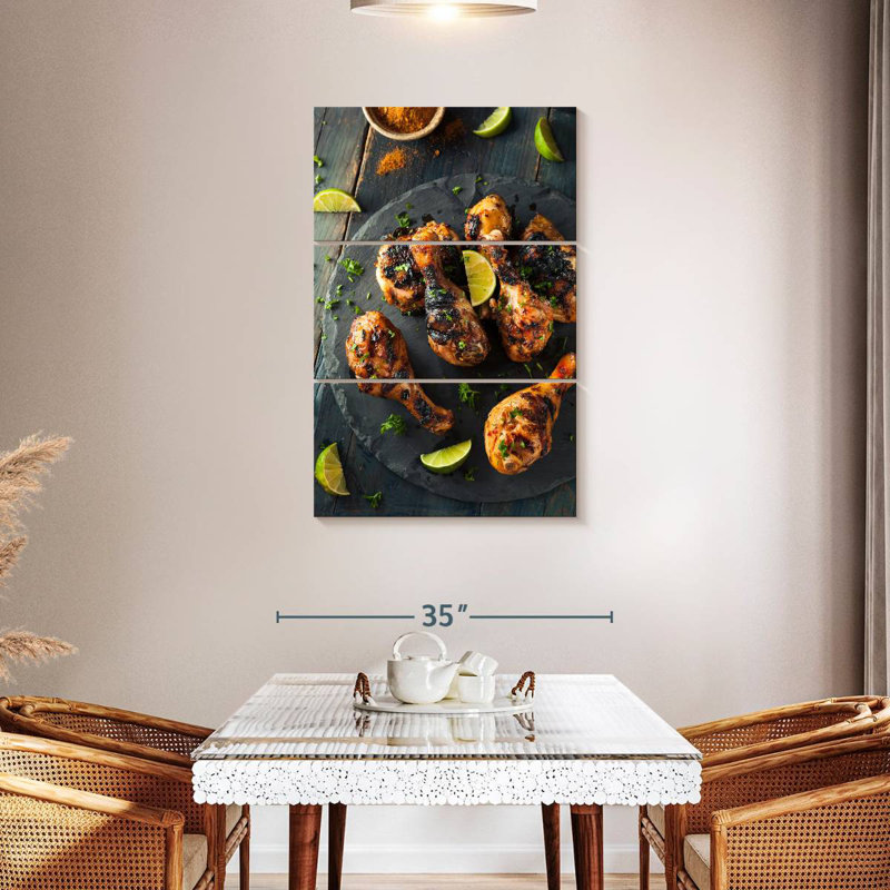 Yarlin Jamaican Jerk Chicken, 45" H x 28" W