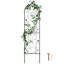 Metal Garden Trellis for Climbing Plant Support 152.4 × 38.1 cm Rustproof