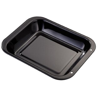 MasterClass Small Baking Tray, Scratch Resistant Vitreous Enamel and  Induction Safe 1 mm Thick Steel, 24 x 18 cm