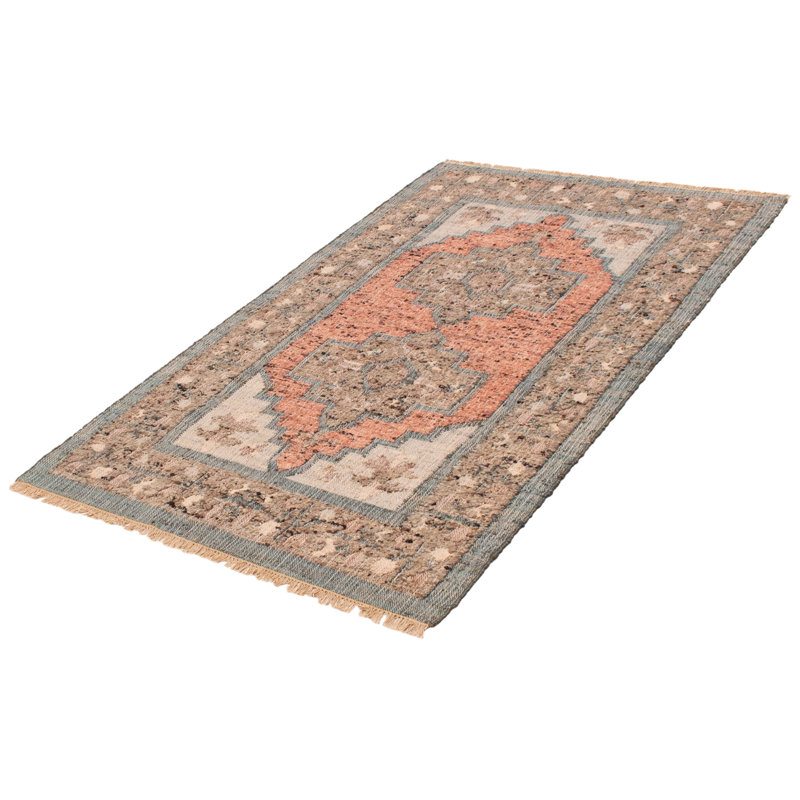 Tapis unique en jute / sisal nouvel âge 5 pi 2 po x 8 pi 7 po Marrakech