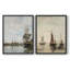 Vintage nAUTICAL IX - impression giclée sur cadre - ensemble de 2-946963366-946963367