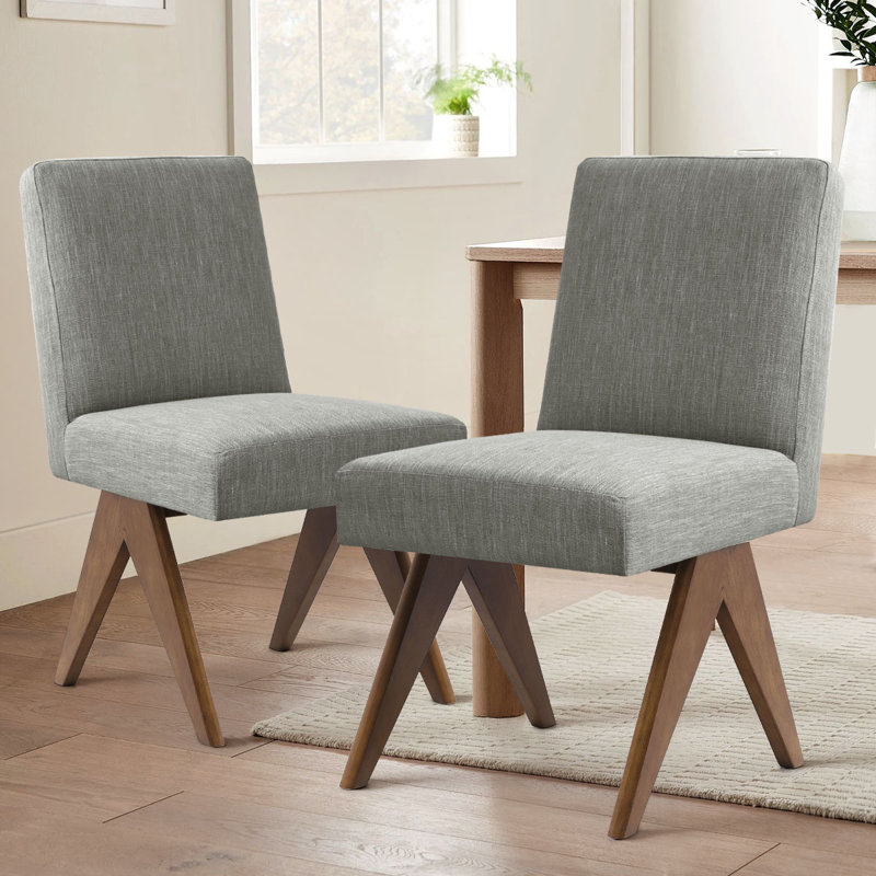 Brittnie 18'' H Upholstered Parsons Chair, Gray