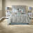 Luxurious Cal King Bedding Sets, Polyester Microfiber, Elegant Transitional Design