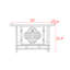 Console de style chinois en bois massif.-1300739021