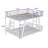 Metal Bunk Bed with Dual Ladders and Reinforced Stability-794414582