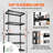 Mariany 60 " W Steel Adjustable Shelving Unit-984742240