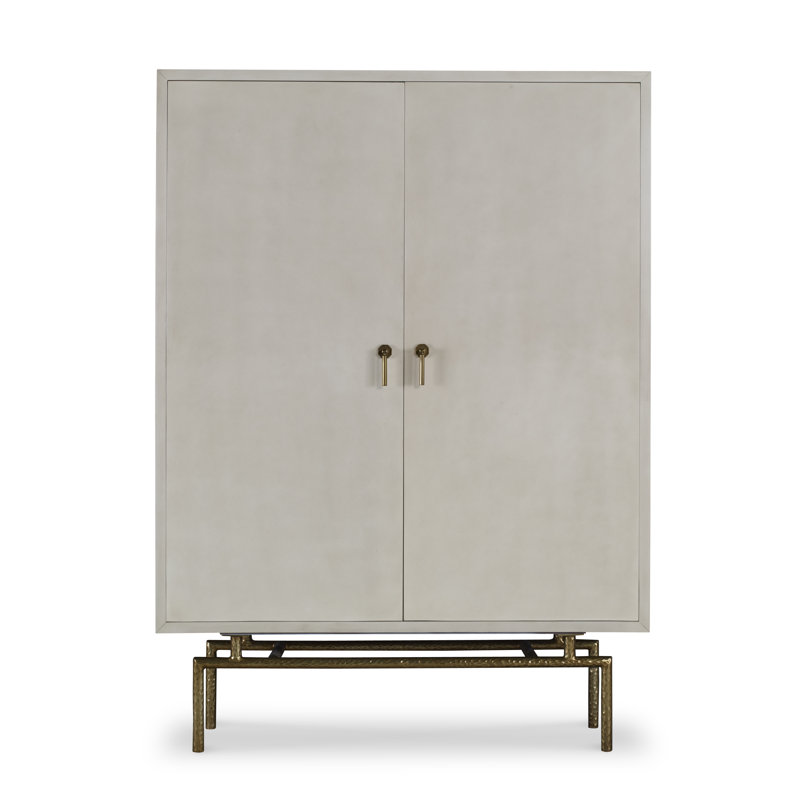 Carrier and Company Case Solid Wood Bar Cabinet