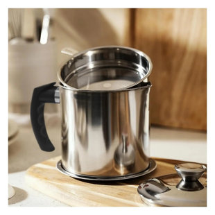Bacon Grease Container with Strainer