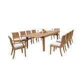 Caranas Outdoor 7 - Piece Teak Dining Set