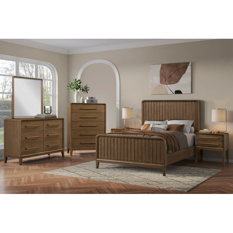 Full Bed - Latte, Light Brown, Full