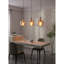 Luminaire suspendu 1 lumière à intensité variable de 9,5 po avec verre martelé Kettner -495238054