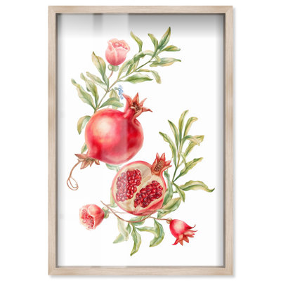 «Pomegranate Bloom II Shadowbox Print Summer Art Prints» par Art Remedy