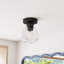 Maegan Single Light Glass Semi Flush Mount-2089702958