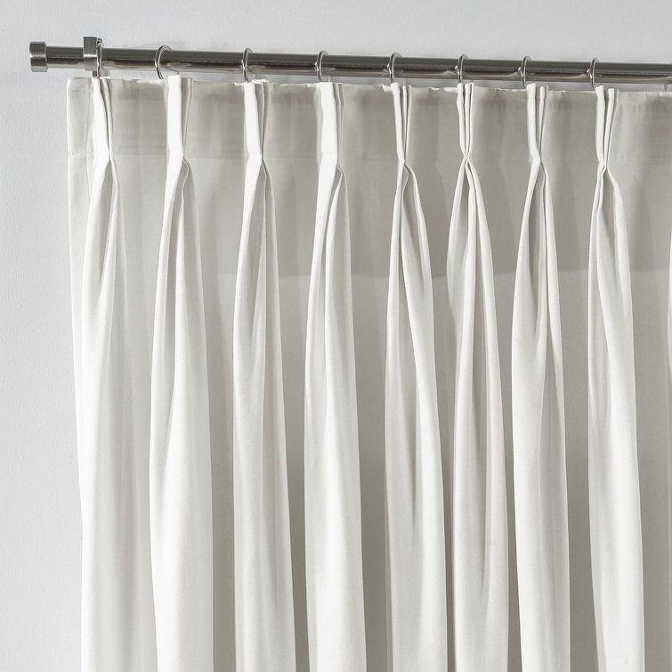 Pinch Pleated Room Darkening Extra Long & Extra Wide Decorative Curtain - Single Panel