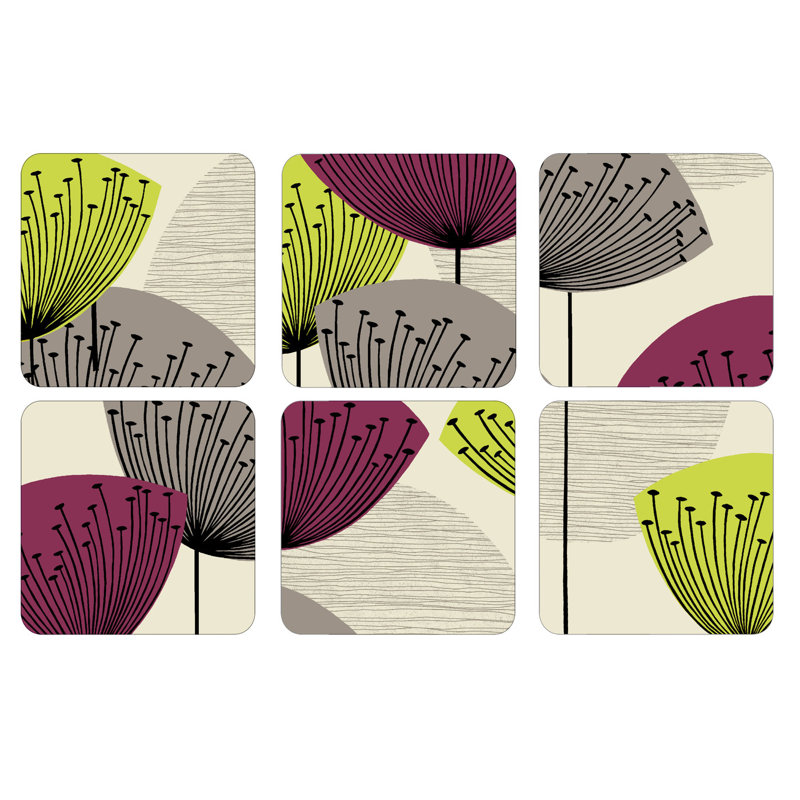 Dandelion Clocks Coasters