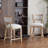 Netzer Fabric Upholstered Counter Stools-474031409