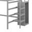 Lit mezzanine double avec garde-robe et escalier-1794042569