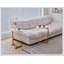 Table d'appoint blanche en forme de C, petit canapé pour canapé et chambre à coucher, design polyvalent et élégant