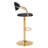 Upholstered Adjustable Height Counter Stool with Metal Frame-364755171-364755168