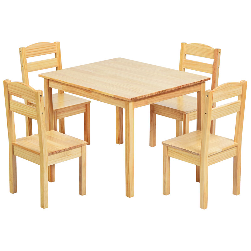 Malmesbury Kids 5 Piece Square Play Or Activity Table and Chair Set