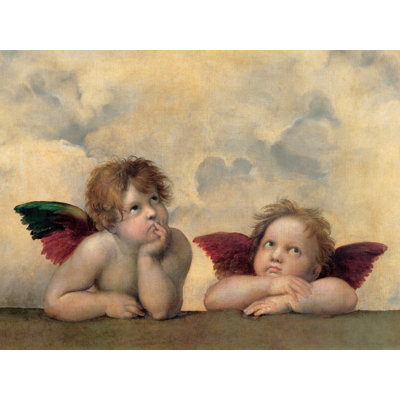 " Angeli - Madonna Sistina " Mixed Media Print