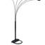 Lampe sur pied de 84 po de hauteur avec 5 arches réglables en métal-238827654