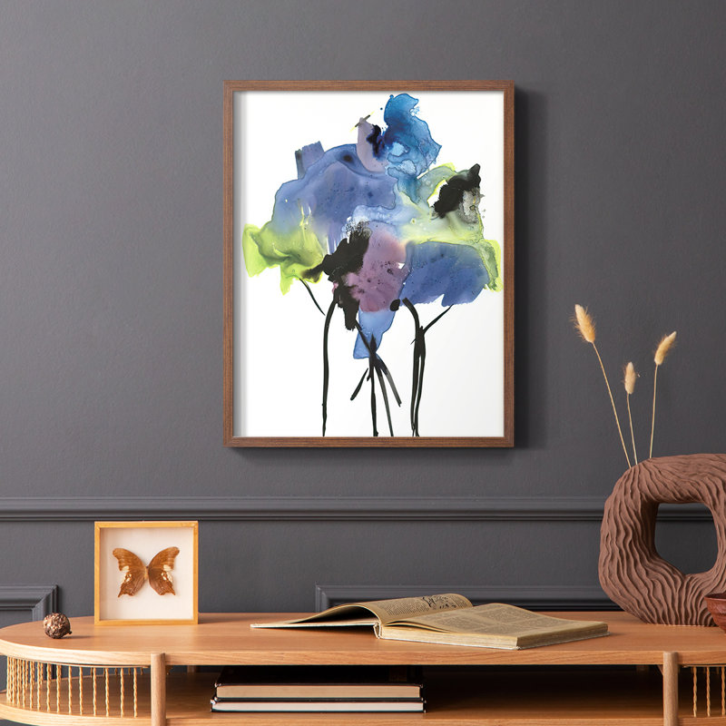 Nature's Bouquet I, reproduction encadrée - bois massif, Brun, H 20 po x l 16 po