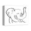« happy éléphant », art sur toile