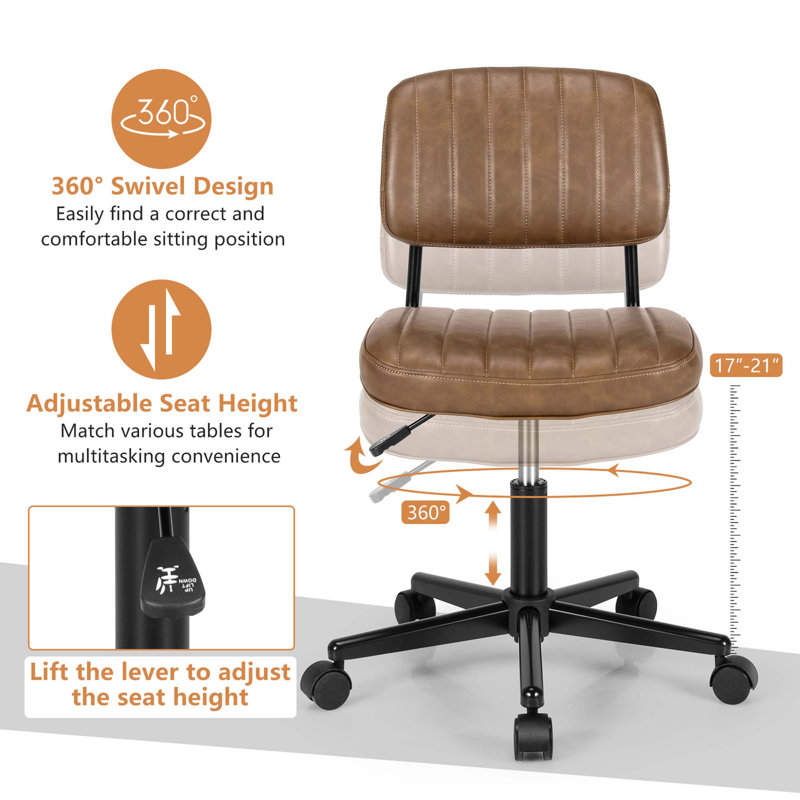 Sonali Drafting Chair, Brown