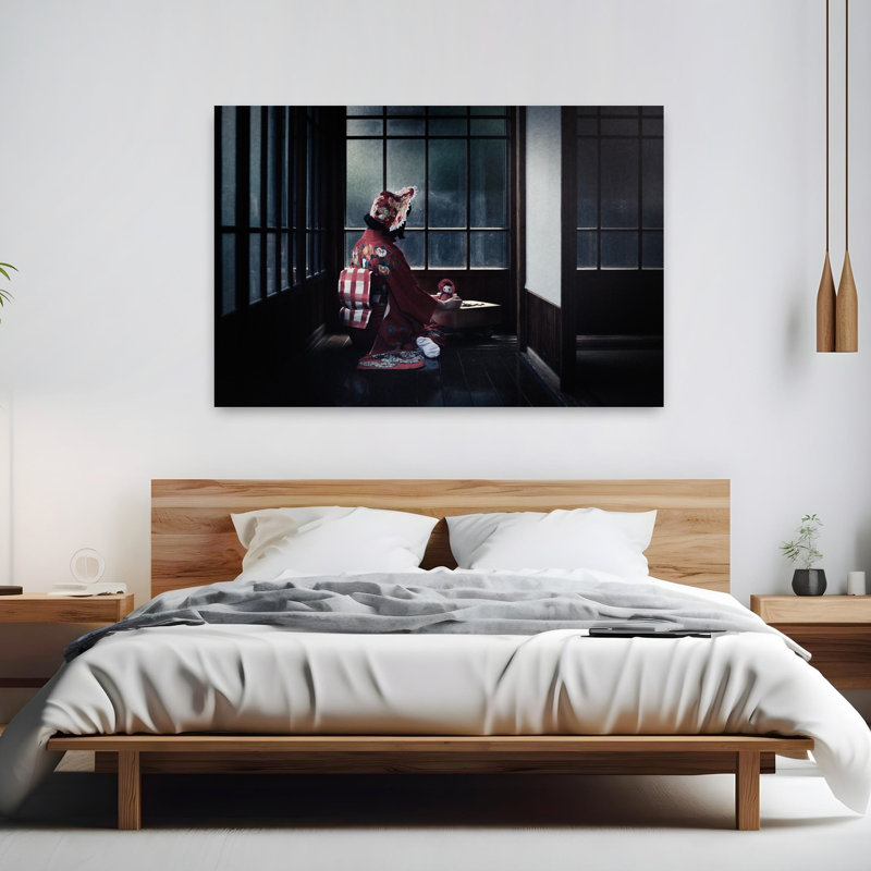 Contemporary Art Traditional Portrait Wall Art, 40" H x 60" W