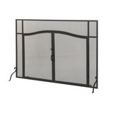 Prime Single Panel Iron Fireplace Screen