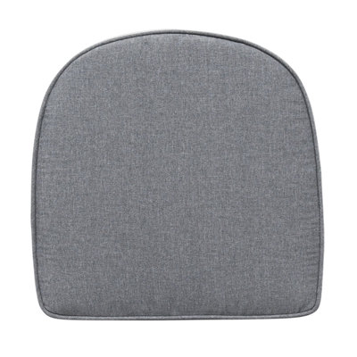 Single Chair Olefin Cushion- Dark Grey